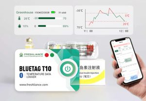 Bluetooth temperature logger for incubator temperature monitoring