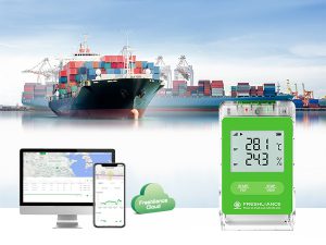 Shipping temperature monitoring using a 4G temperature humidity monitor