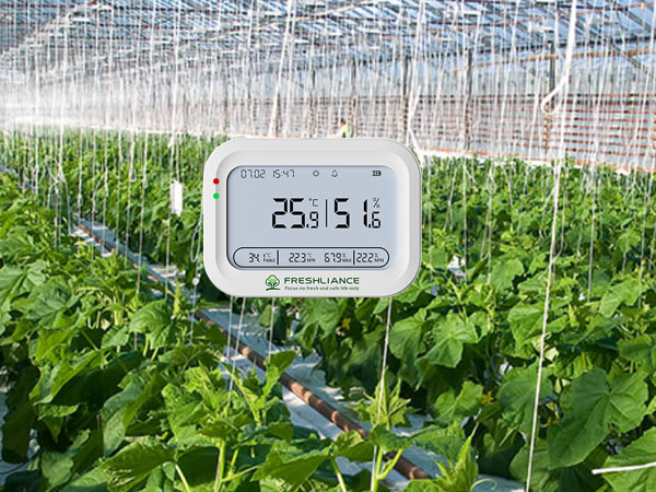 Real-time temperature recorder for greenhouse cultivation