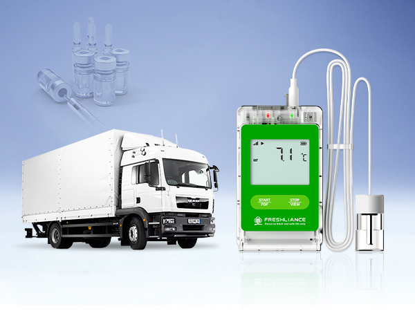 Vaccine real-time temperature data logger for transportation